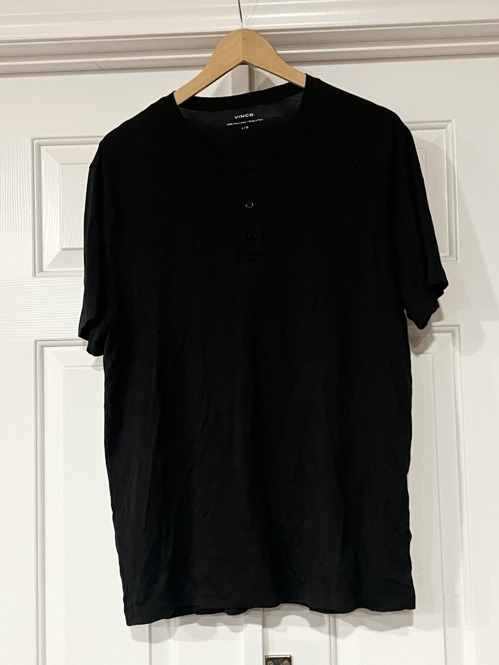 Vince | Pima Cotton Short-Sleeve Henley Shirt